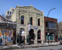 Primary Elevation, from the southeast, of the Sparling Sales Ltd. Building, Winnipeg, 2006; Historic Resources Branch, Manitoba Culture, Heritage and Tourism 2006