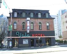 Exterior view of the Yale Hotel; City of Vancouver, 2007