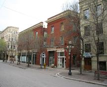 Contextual view, from the northeast, of the Albert Block ,Winnipeg, 2007; Historic Resources Branch, Manitoba Culture, Heritage, Tourism and Sport, 2007