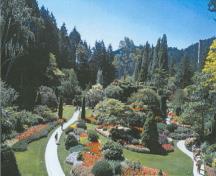 General view Butchart Gardens, showing the Sunken Garden, 2004; Agence Parcs Canada/Parks Canada Agency, M. Trépannier, 2001.