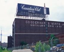 General view of Gooderham and Worts Distillery showing the large scale of the complex.; Parks Canada Agency / Agence Parcs Canada.