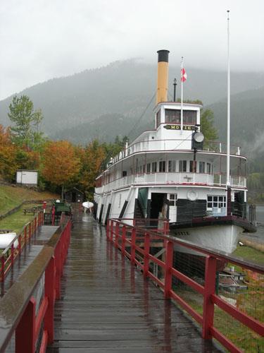 front view of S.S. Moyie at dock