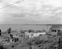 Aerial view of Africville prior to relocation, ca. 1958.; Library and Archives Canada | Bibliotheque et Archives Canada, C.M.H.C., PA-170741.