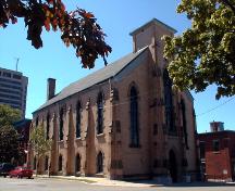 Shaarei Zedek Synagogue/Calvin Church - angled view; PNB