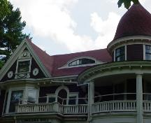 Veranda cupola and Palladian window; Town of St. Stephen