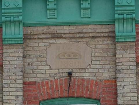 Odd Fellows Hall date stone