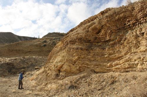 view of rock layers